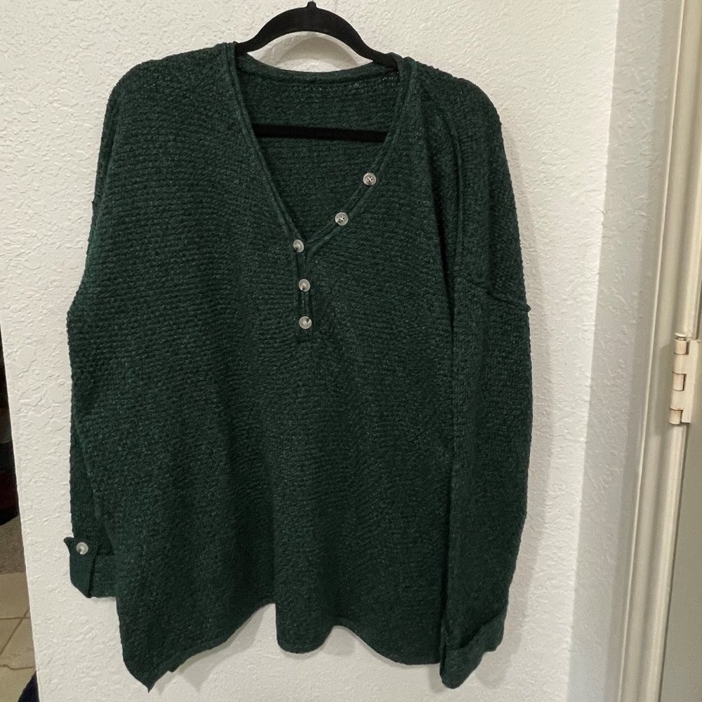 Oversized Green Sweater